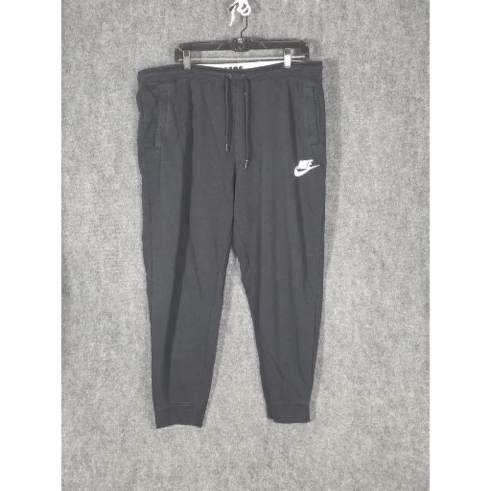 Nike Sportswear Club Fleece Joggers Mens 2X Black Tapered‎ Sweatpants AQ9426-010